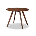 Walnut Brown Round Wood Dining Table M725
