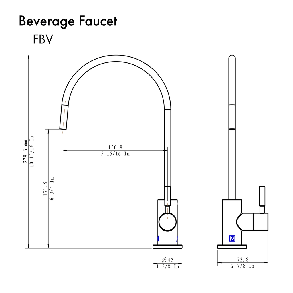 Matte Black Drink Faucet H555