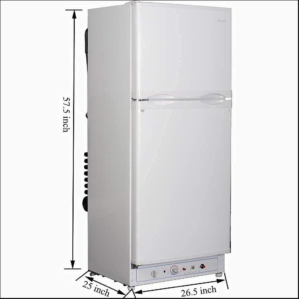 Propane Refrigerator with Freezer 6.1 cu.ft White E34657