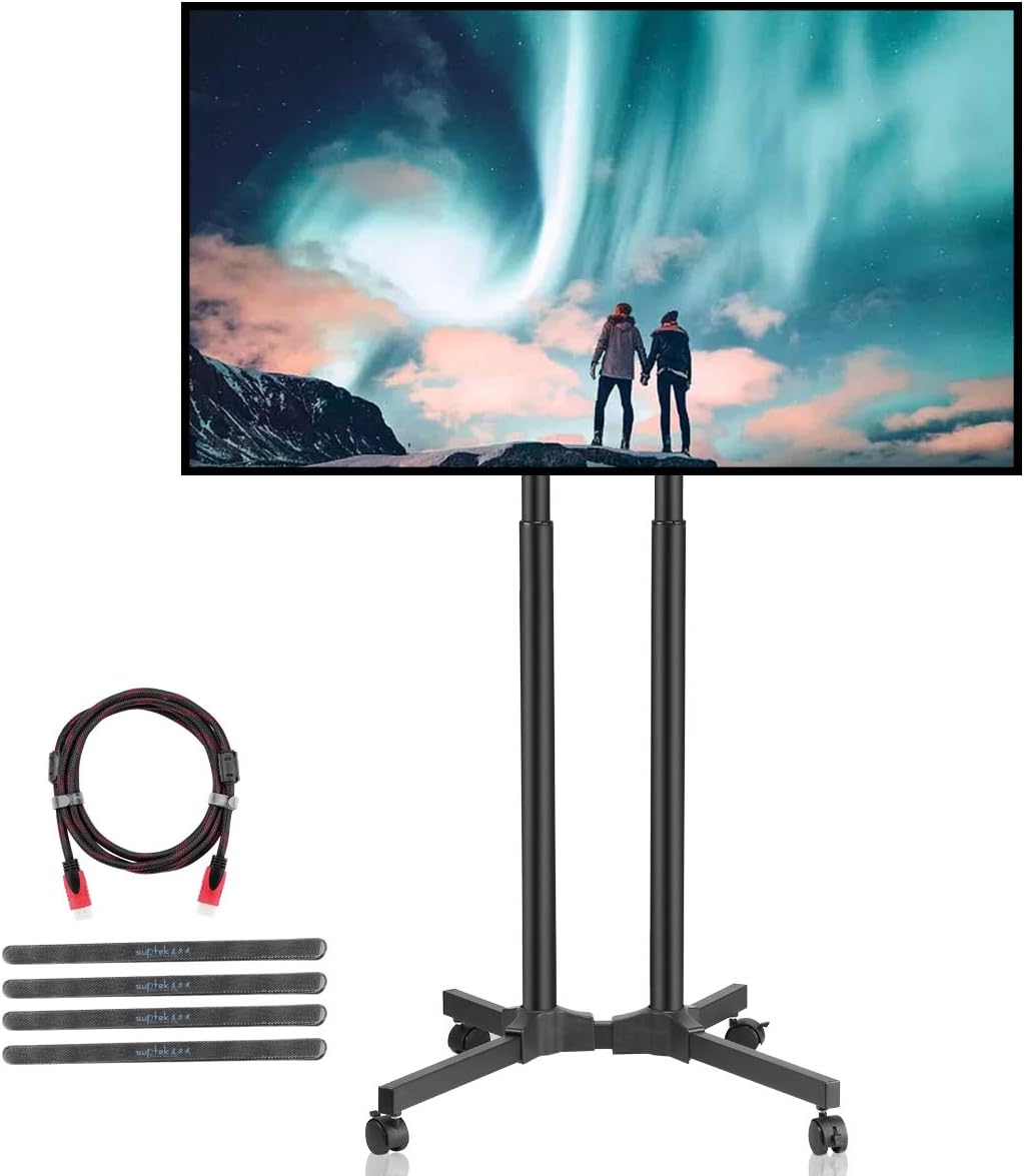 Rolling TV Stand Mount Cart with Wheels for 32-70 inch TVs P899