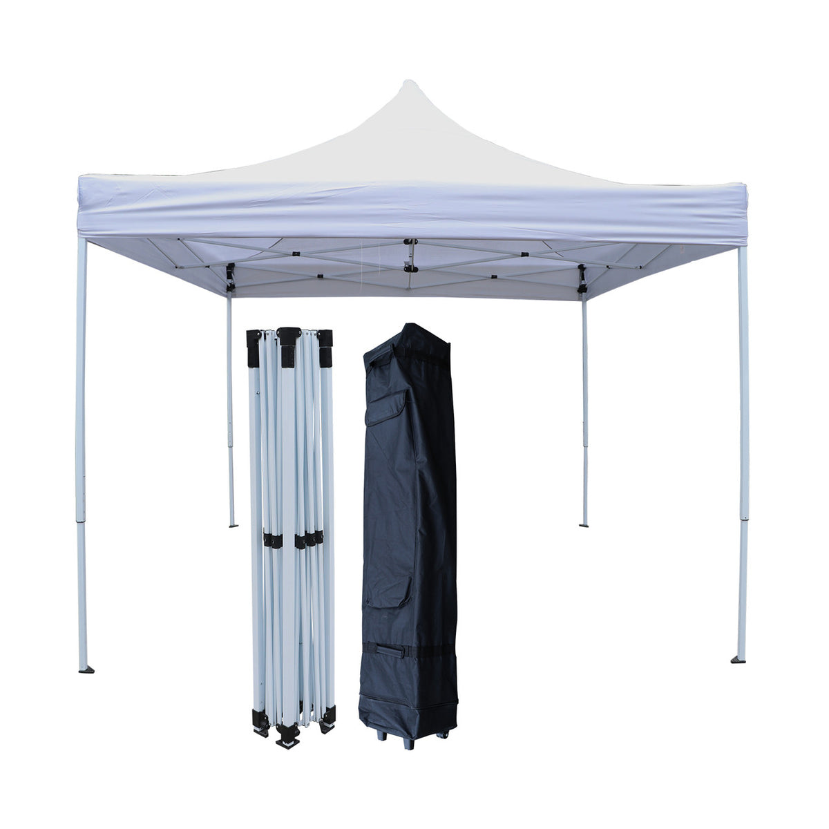 White 10x10 Ft Heavy Duty Canopy Tent H837509