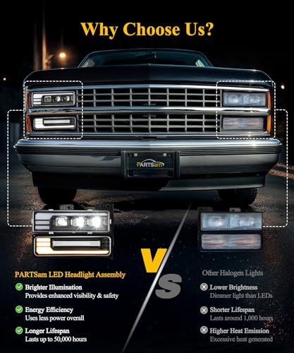 LED Headlights Assembly with DRL Sequential Turn Signal Hi/Low Beam Y269135