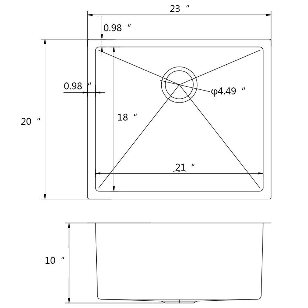 Brushed Nickel Laundry Sink F8564
