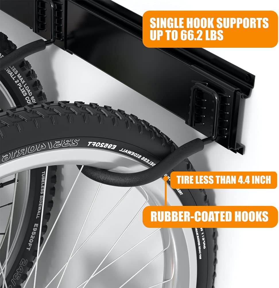 6 Bike Wall Mount Bike Storage Rack J7703