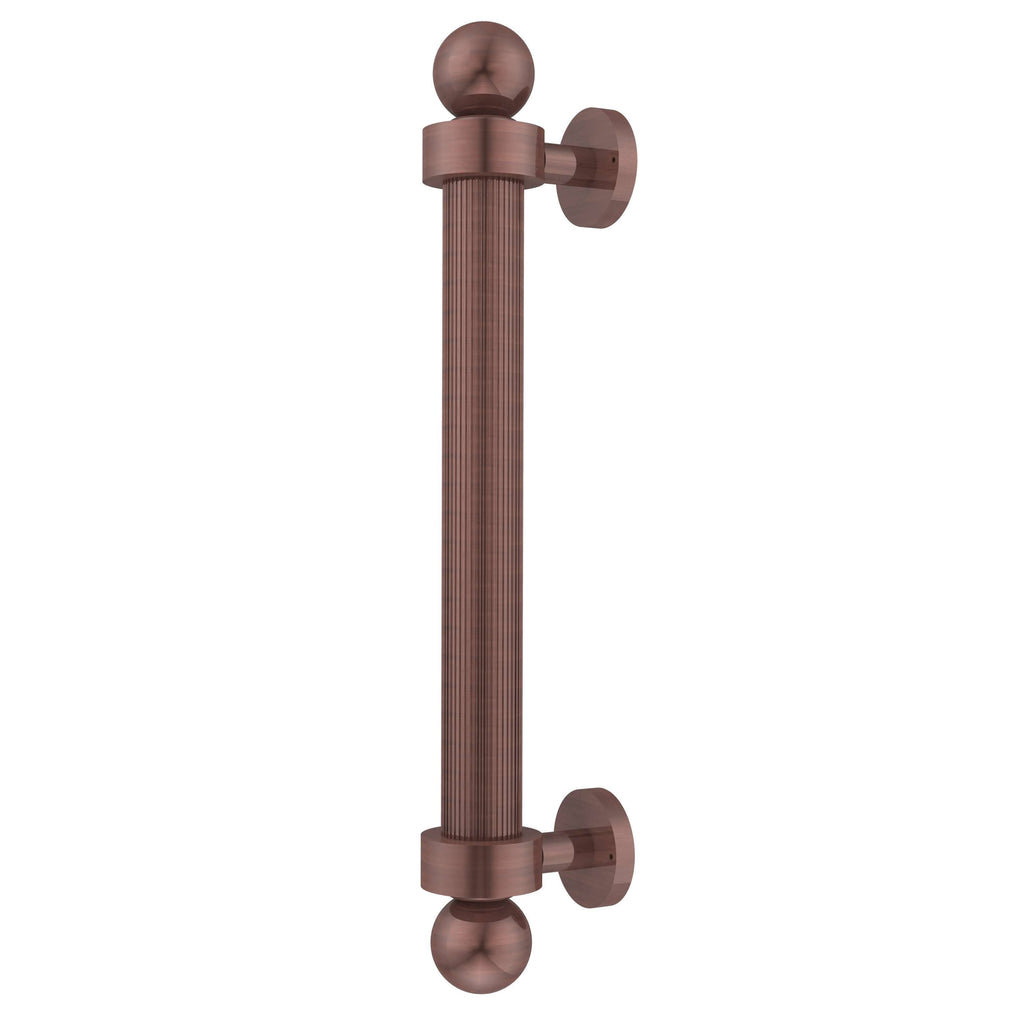 8 in. Reeded Door Pull Antique Copper T6921
