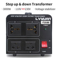 3000 Watts Peak Voltage Converter Transformer Step Up/Down 110V to 220V / 220V to 110V H9712