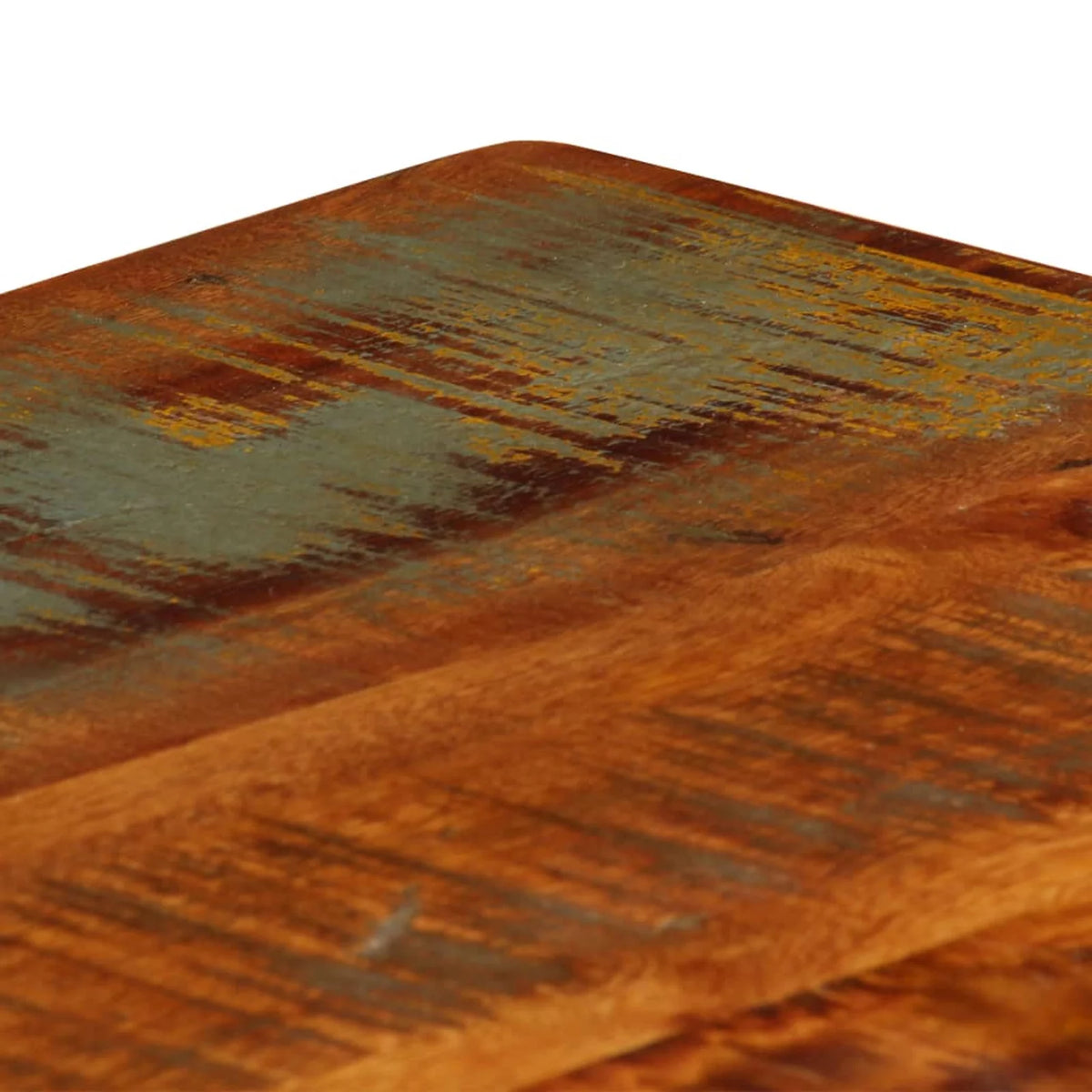 Coffee Table with Storage Shelf Reclaimed Wood Steel Frame S64681