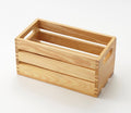 Natural Finish Wood Rectangular Crate J9536