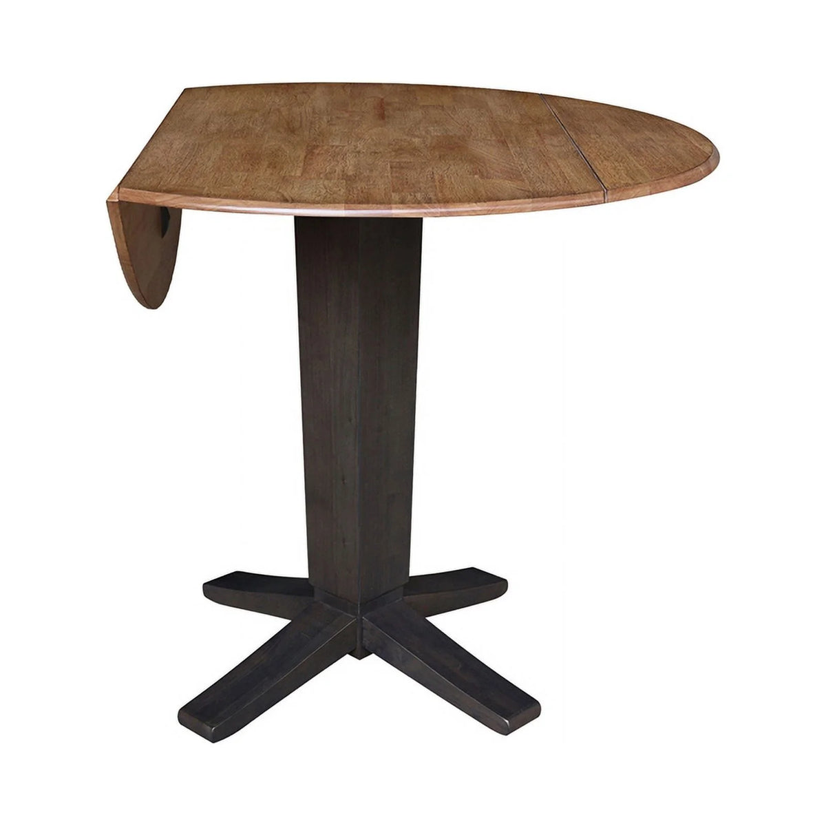 42" Round Dual Drop Leaf Pedestal Dining Table N523377