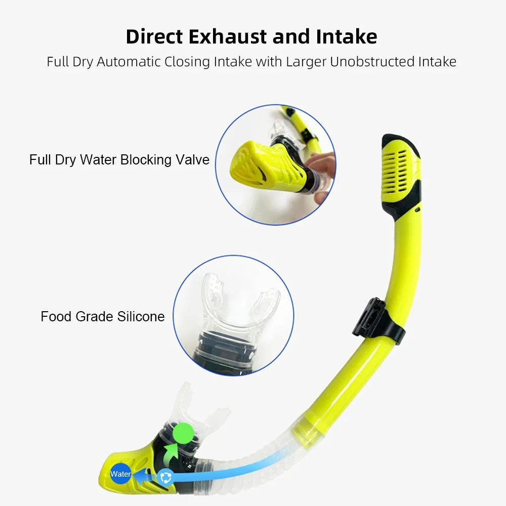 Diving Goggles, Snorkel And Adjustable Fins U691440