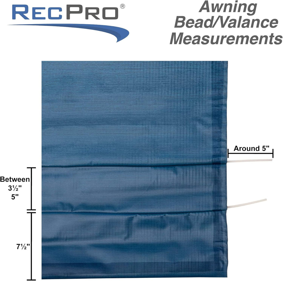 RV Awning Fabric Replacement 15 Foot Tan Heat Sealed Z320614