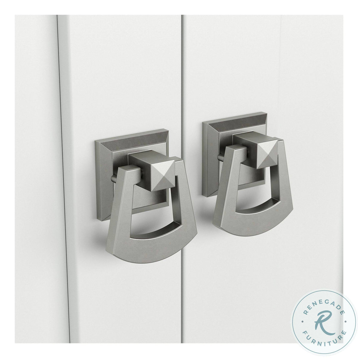 White Kitchen Pantry Cabinet with Doors K6300