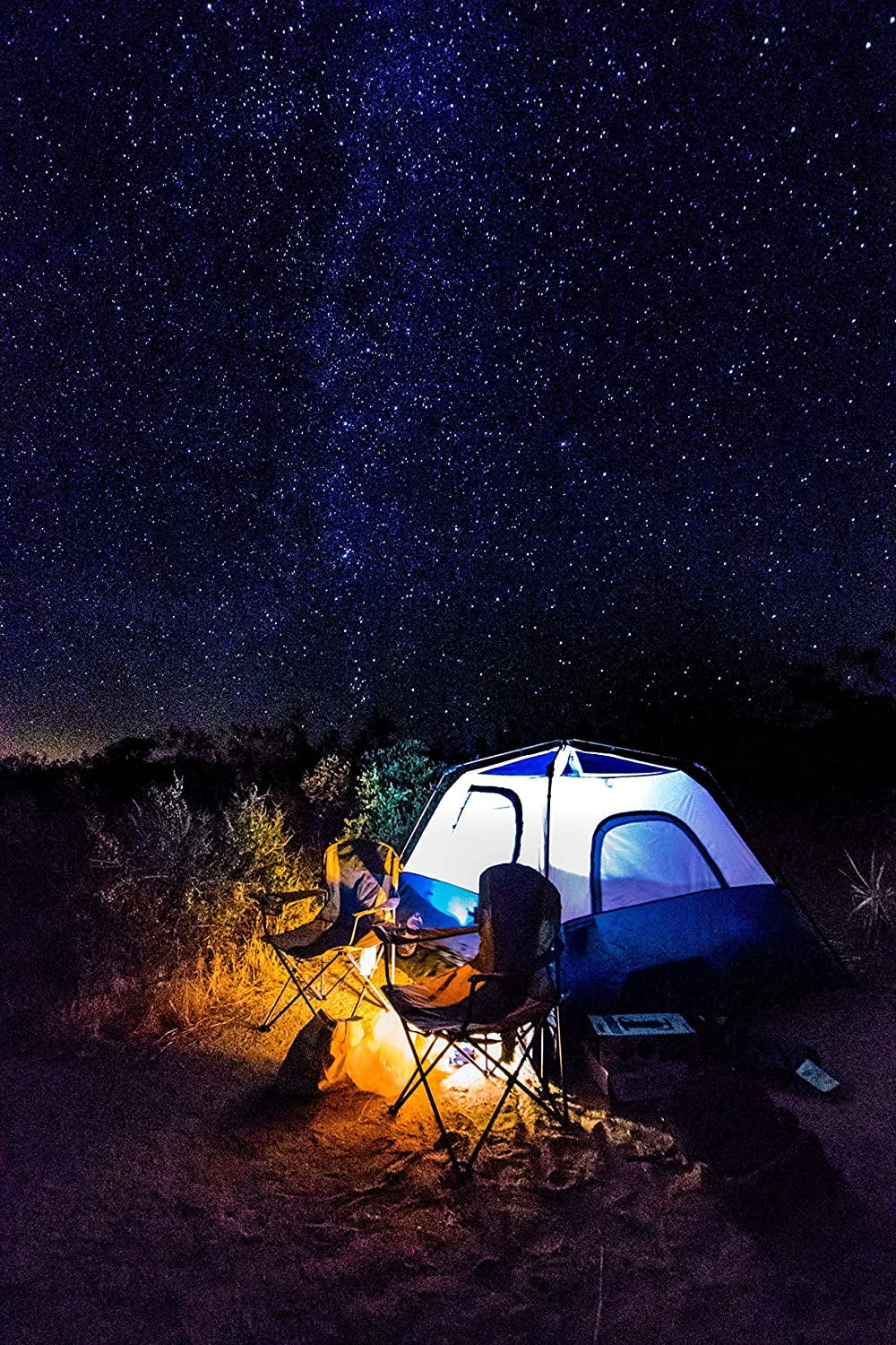 6 Person Waterproof Pop Up Camping Tent with Top Rainfly S549