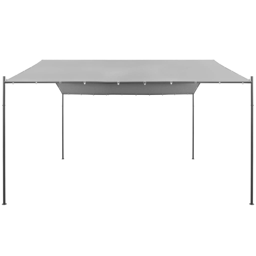 Steel Gazebo 157.5"x157.5"x102.4" Anthracite R969577
