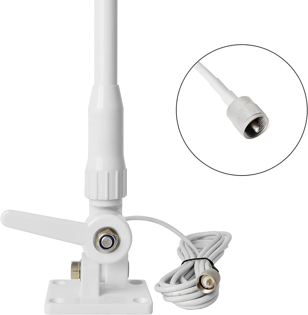 VHF Marine Antenna Waterproof 3DBI 43.3inch Fiberglass N731