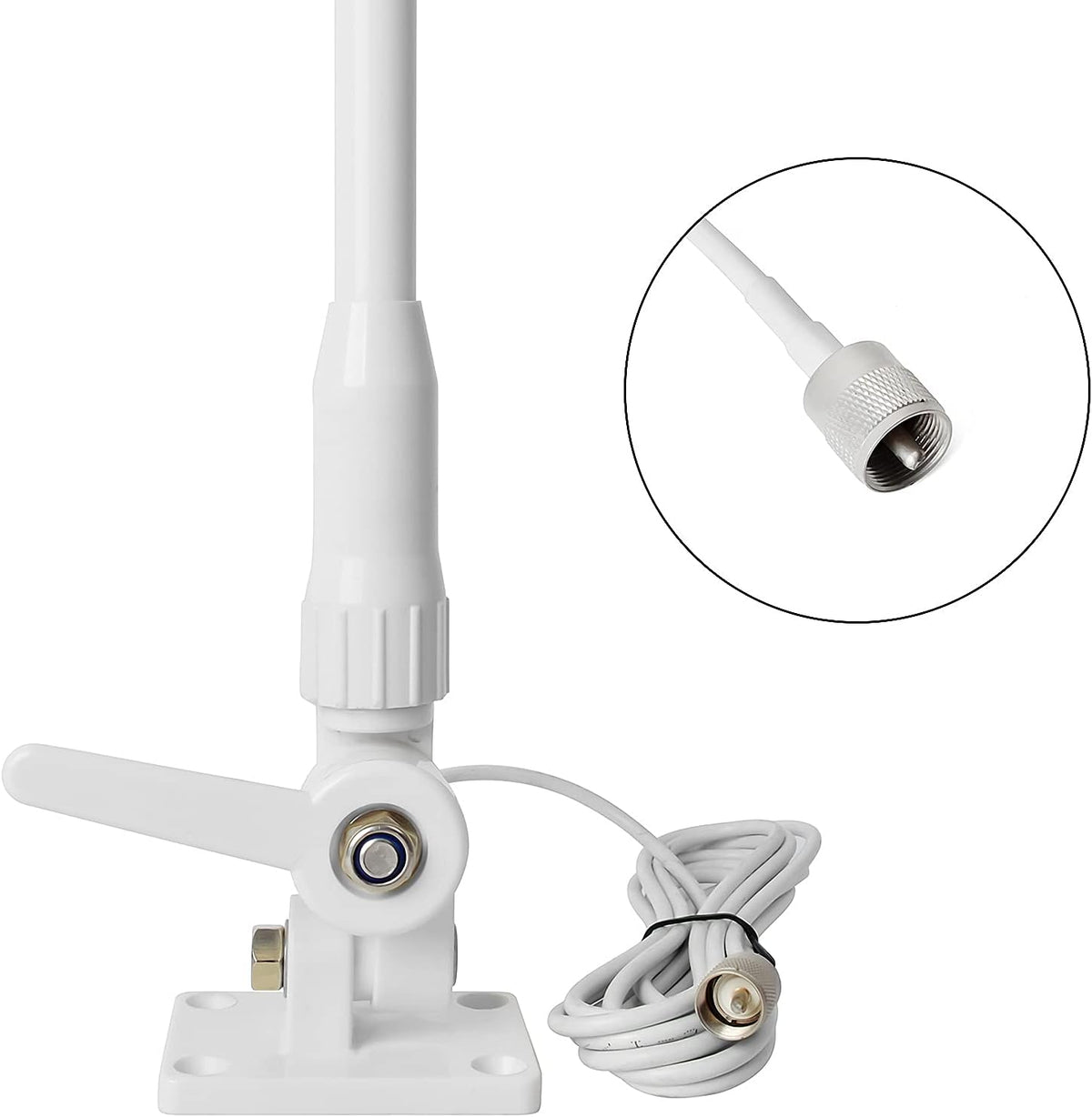 VHF Marine Antenna Waterproof 3DBI 43.3inch Fiberglass N731
