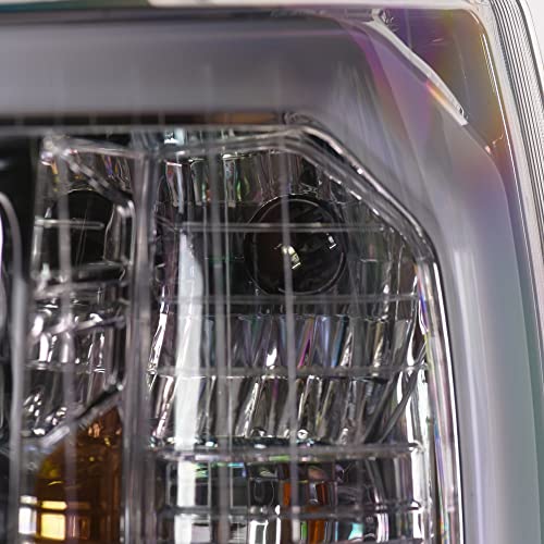 Black Housing LED Strip Bar Headlights With Amber Reflector P434