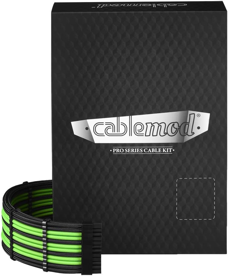 Sleeved Cable Kit for Corsair RM (Black + Silver) M9369