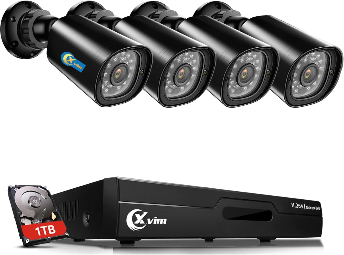8CH 1080P Wired Security Camera System with 1TB HDD V21237