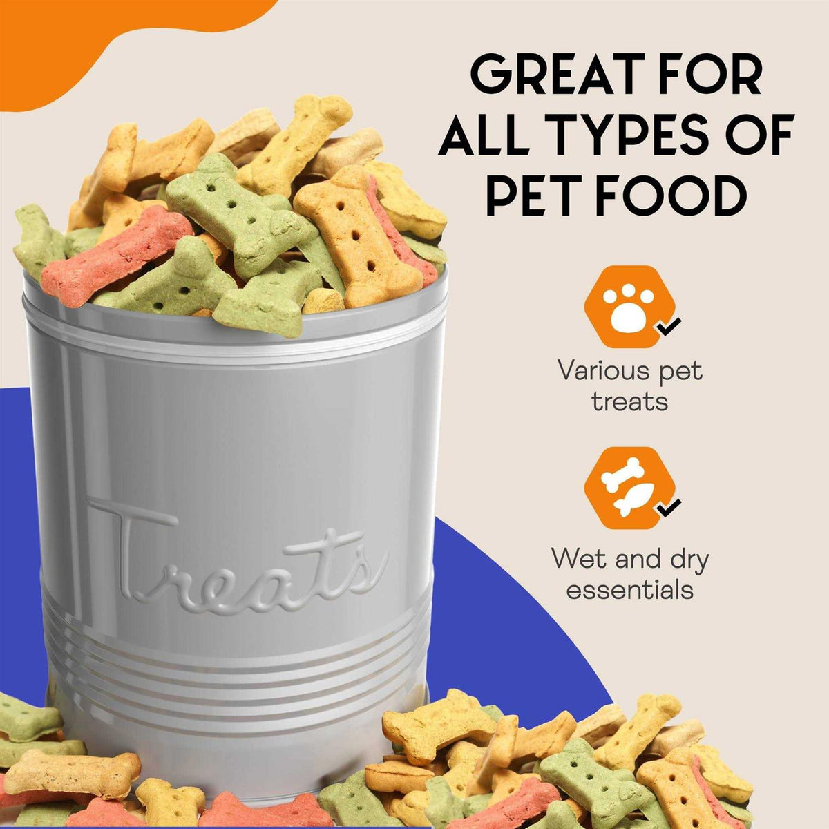 Pet Treats Storage Canister F6189