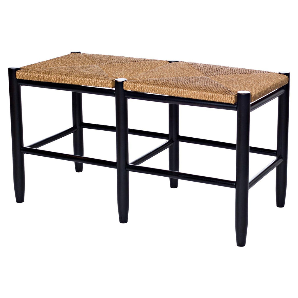 Coastal Pink Wood Entryway Bench I718