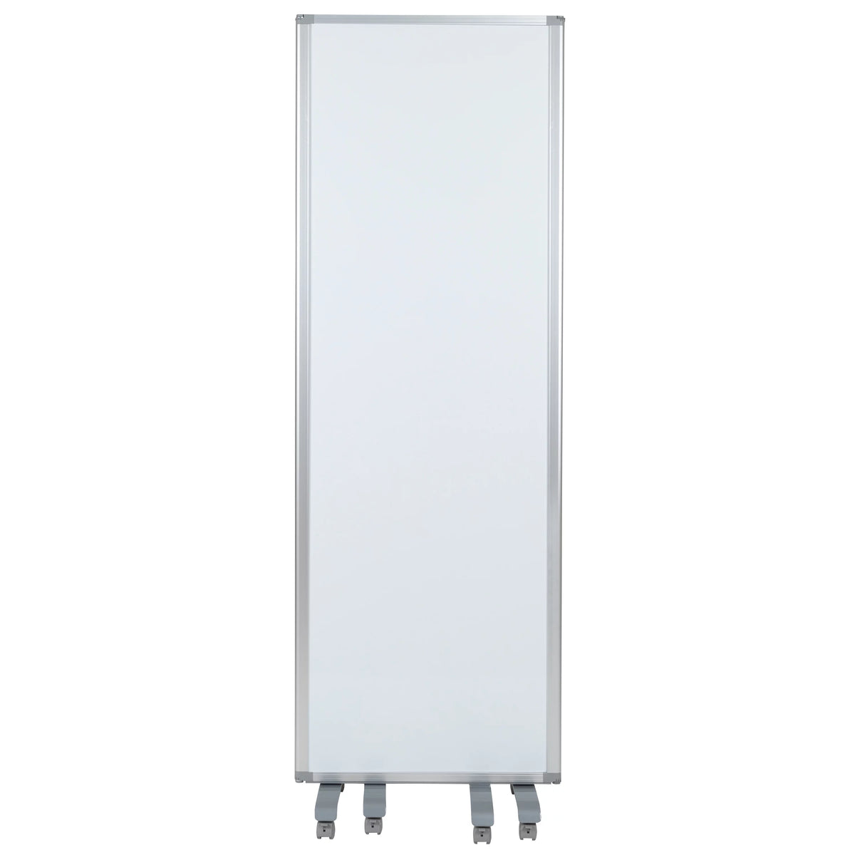 Mobile Magnetic Whiteboard Partition with Lockable Casters R491