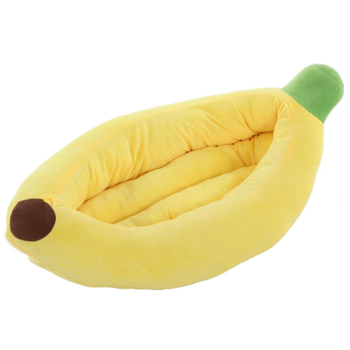 Banana Shape Washable Dog Bed with Removable Cushion Y616541