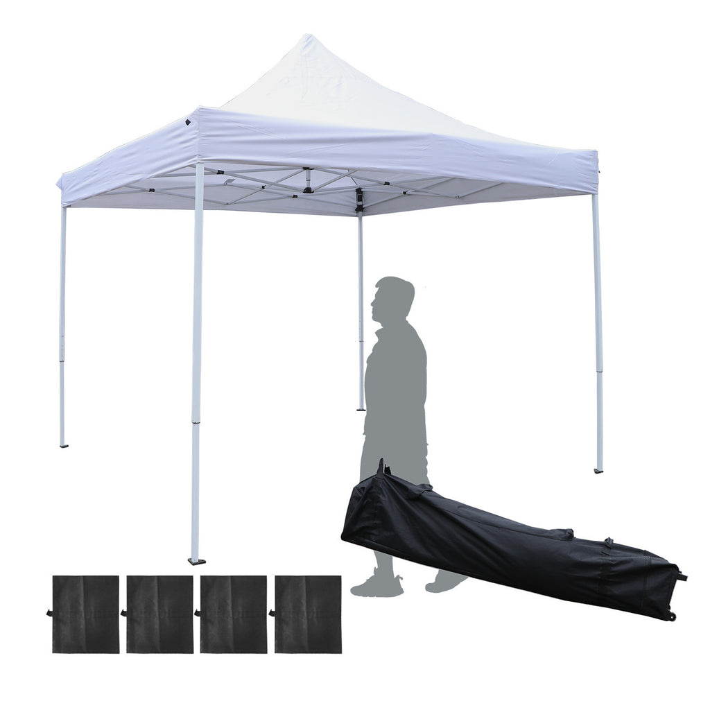 White 10x10 Ft Heavy Duty Canopy Tent H837509