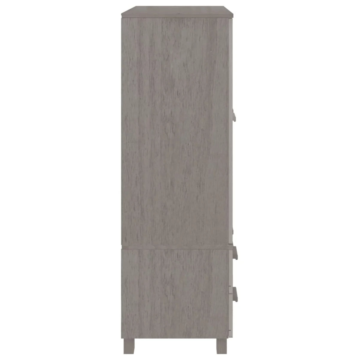 Gray Solid Wood Pine Wardrobe N701997