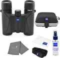 8x25 Compact Pocket Binocular Black Bundle with Lens Care Kit and Cleaning Cloth P836443