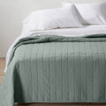 Full/Queen Heavyweight Linen Blend Quilt Sage Green Y603
