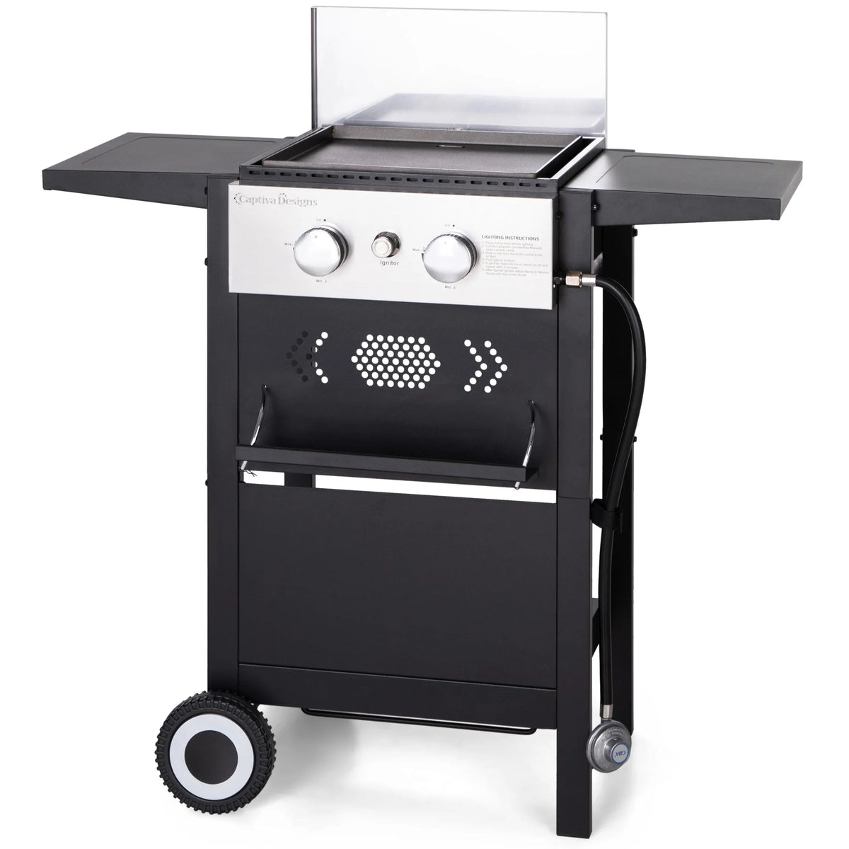 3-Burners Gas Griddle Portable Flat Table Top BBQ Grill 33,000 BTU R406