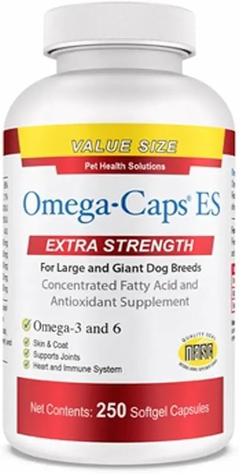 250 Softgel Capsules Omega 3 Vitamins Minerals Antioxidants for Large Giant Dogs V942