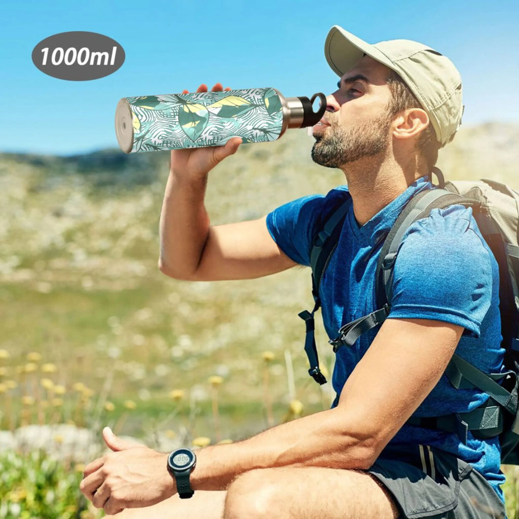20 oz Insulated Stainless Steel Water Bottle with Straw Lid B23040