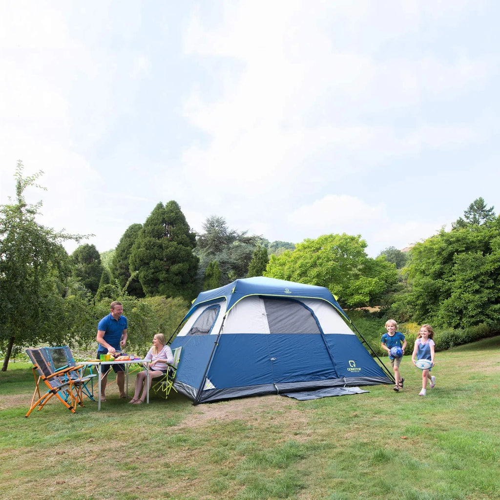 6 Person Waterproof Pop Up Camping Tent with Top Rainfly S549
