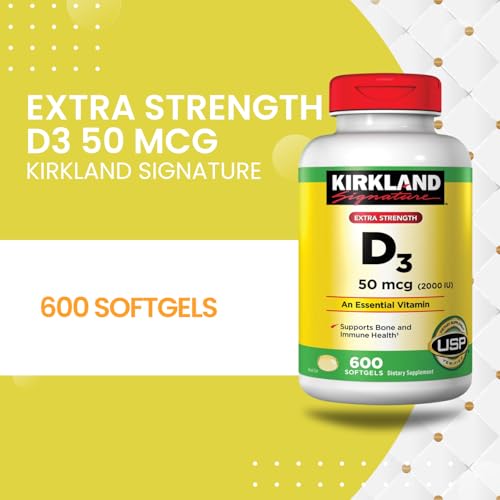 Extra Strength Vitamin D-3 2000 IU 600 Soft Gels N5255