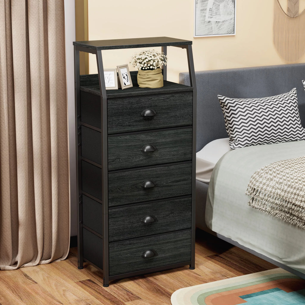 5 Drawer Fabric Dresser Y72403