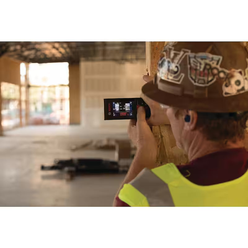 400 ft. Outdoor Laser Distance Measuring Tool with Bluetooth and Camera Viewfinder V422