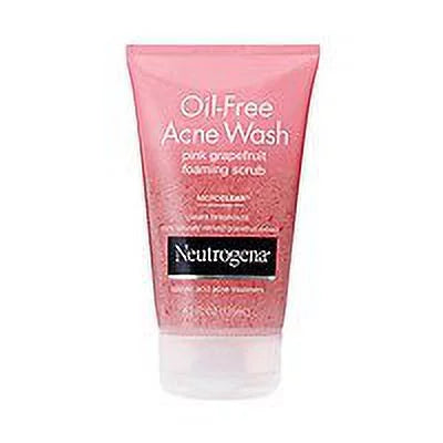 Oil-Free Acne Wash Foaming Scrub 4.2 Fl Oz 2Pc Q1389