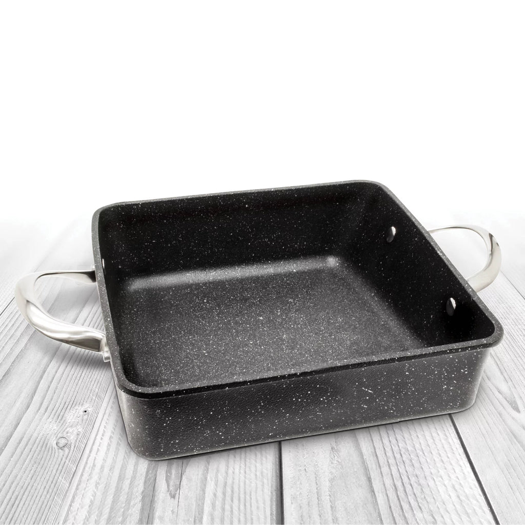 9-In. x 9-In. x 2-In. Oven/Bakeware Dish with Stainless Steel Handles H45415