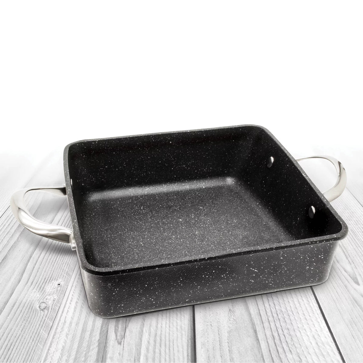 9-In. x 9-In. x 2-In. Oven/Bakeware Dish with Stainless Steel Handles H45415