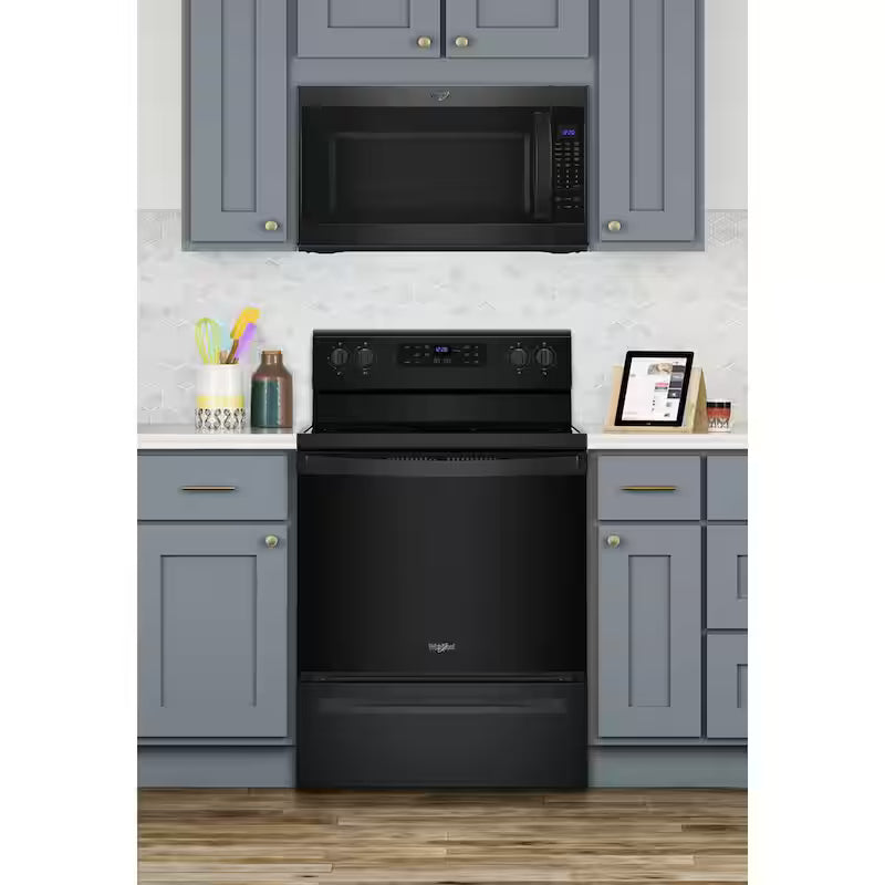 5.3 cu. ft. Electric Range with Steam Clean in Black F688972
