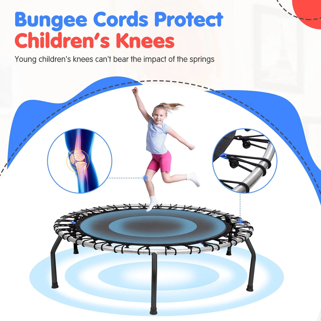 Small No-Gap Trampoline with Basketball Hoop O714