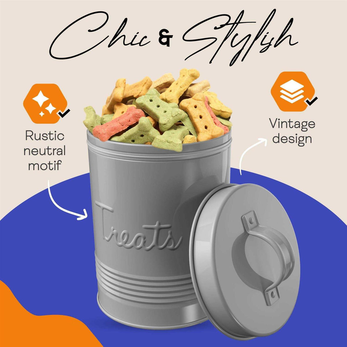 Pet Treats Storage Canister F6189