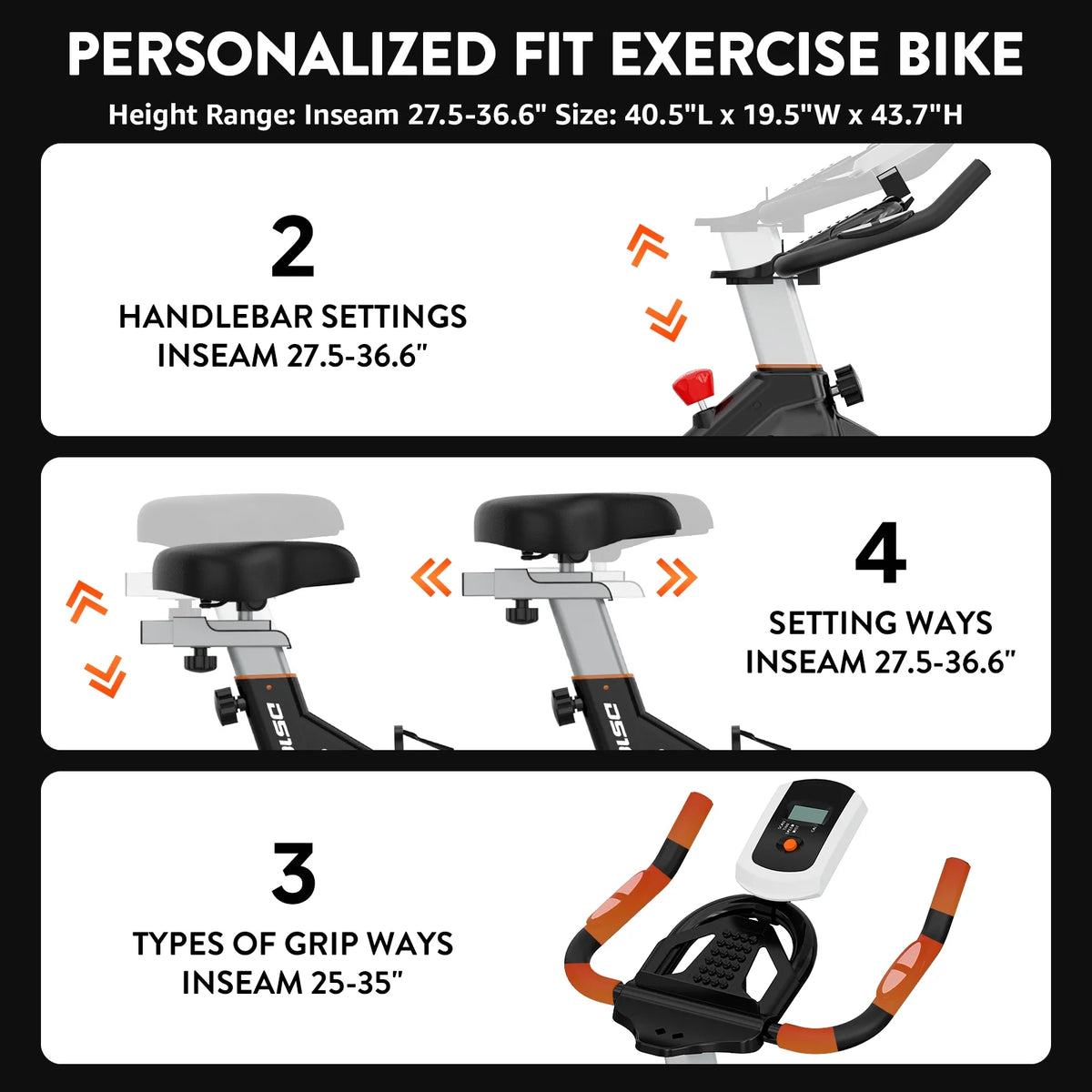 Magnetic Stationary Exercise Bike Indoor Cycling Bike Blue M145339