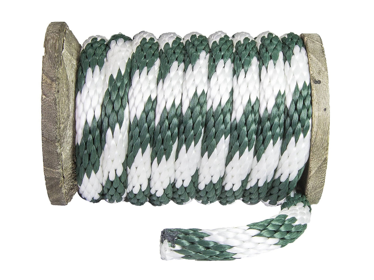 Hunter Green & White Braided Utility Rope, 1/2 inch x 250 Feet M711518