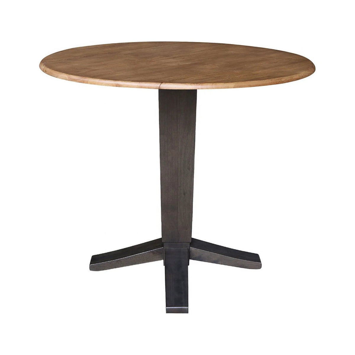 42" Round Dual Drop Leaf Pedestal Dining Table N523377