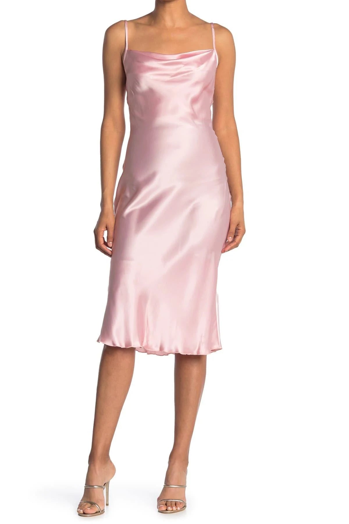 Bias Satin Slip Dress W8542