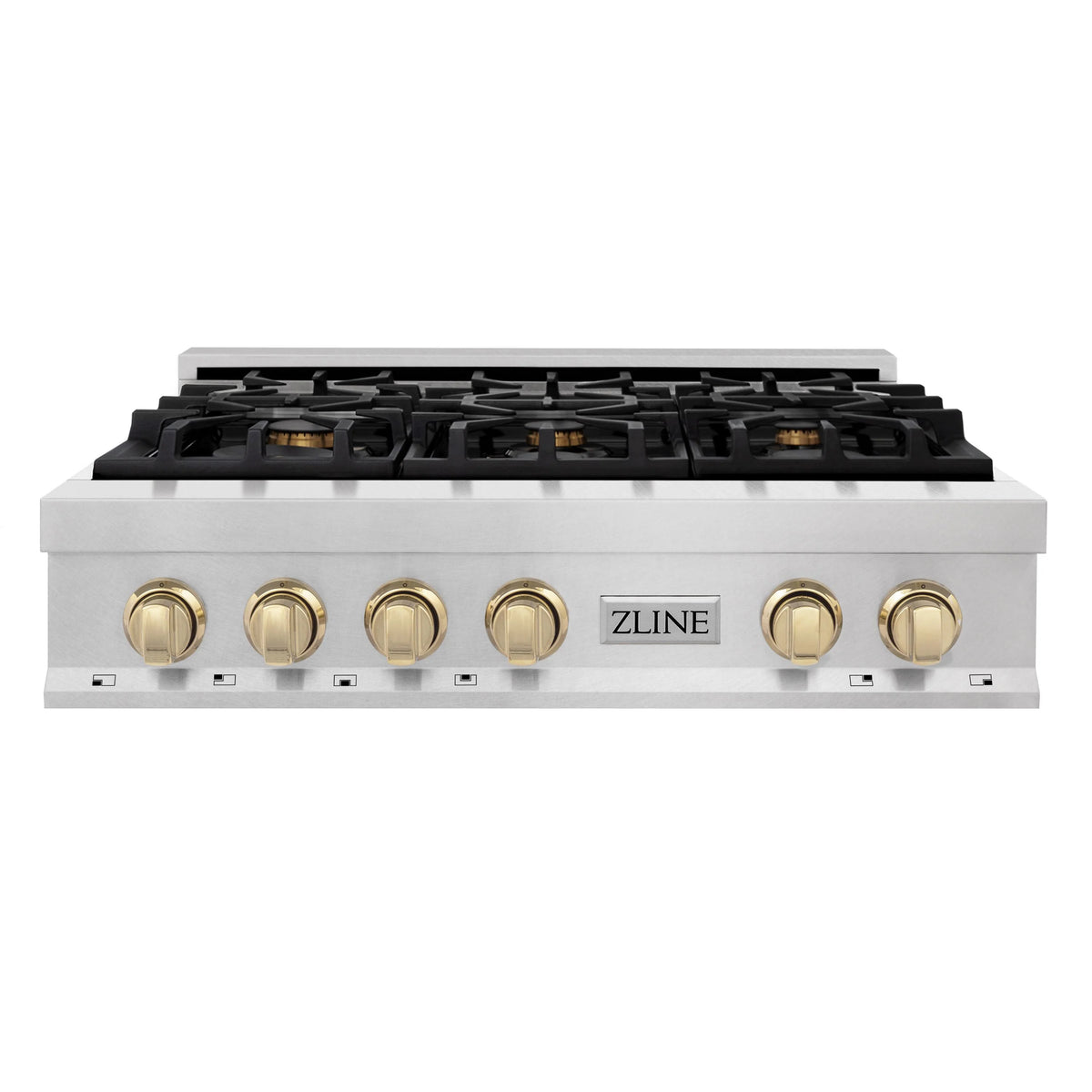 36 Porcelain Rangetop with 6 Gas Burners in Stainless Steel R11012