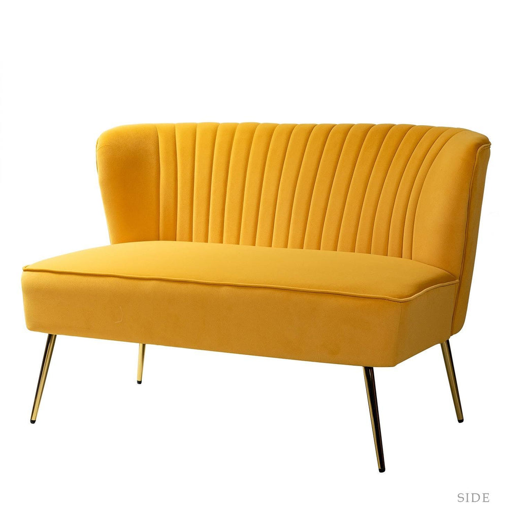 Grey Upholstered Loveseat Q373454